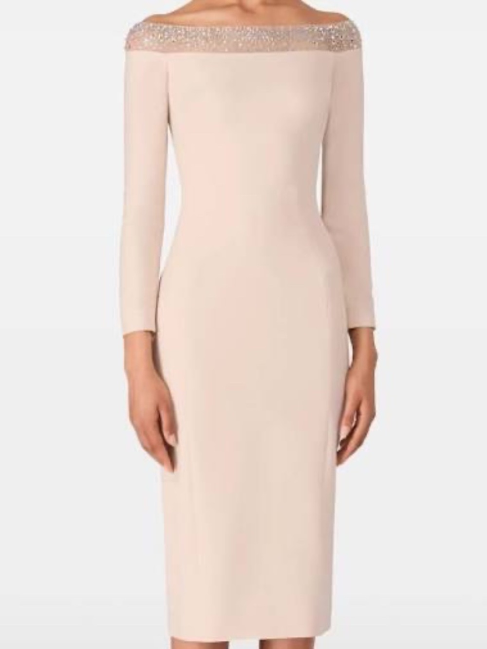 $1730 Stunning Jenny Packham Calypso Dress Moonstone US8/UK12 NWT